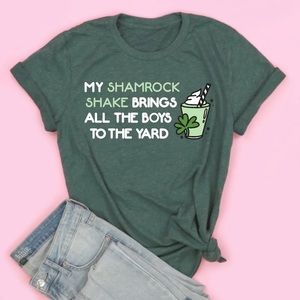 Saturday Morning Pancakes Shamrock Shake Tee - S